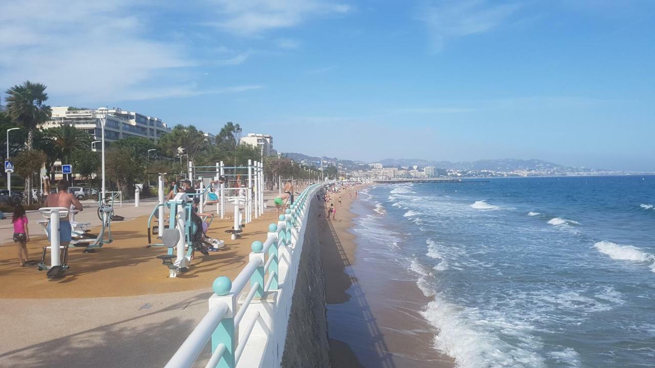 T2 rez de jardin front de mer Cannes Exterior foto